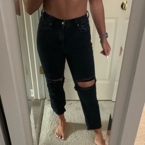 Abercrombie Ultra High Rise Ankle Straight Jeans